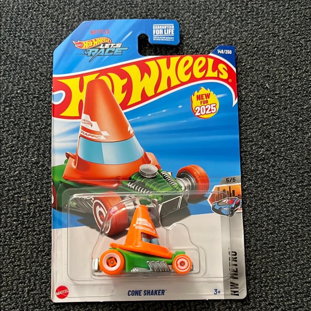 Orange and Green Racing Cars